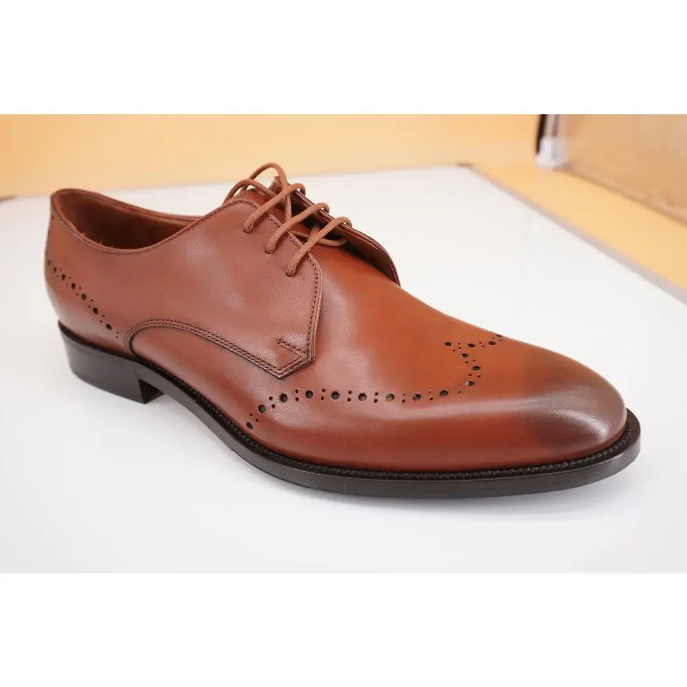 Allen Edmonds Lucca Toe Derby Oxford Men Shoes Size 9 Brown New $395